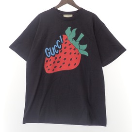 グッチの19SS 565806 ブラック ストロベリープリント Ｔシャツの買取実績です。