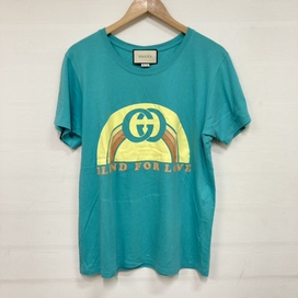 グッチの国内正規品 493117 ロゴプリント半袖Tシャツの買取実績です。