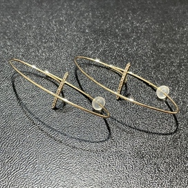 ヒロタカのGossamer K10YG ダイヤモンド フローティングピアスLの買取実績です。