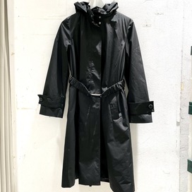 フォクシーのブラック 2018年製 38932 ナイロン ジップアップロングコートの買取実績です。