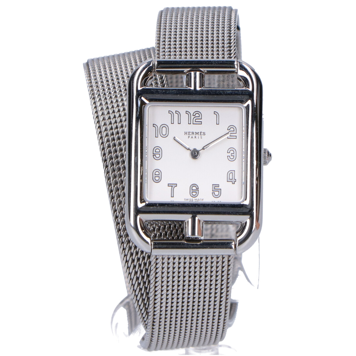 エルメスのS/S cc1.210a ケープゴッド ミラネーゼメシュベルト 腕時計の買取実績です。
