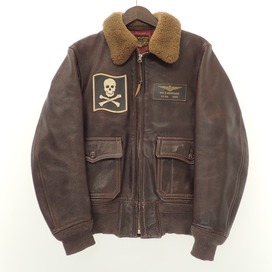 ザフューのM-422A TALONジップ ワッペン付 レザー フライトジャケット（カスタム）の買取実績です。
