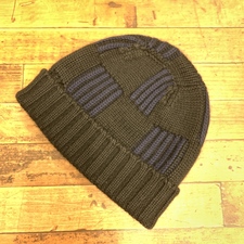 ルイヴィトン 06年製 ブラック×ブルー カシミヤ×シルク ダミエ ニット帽 買取実績です。