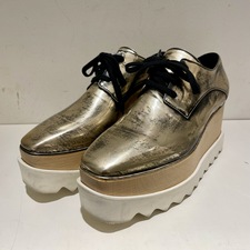ステラマッカートニーを渋谷で買取。シューズ(エリス 363997 メタリック くすみ加工 プラットフォーム)を買取ました。状態は綺麗な状態の中古美品です。