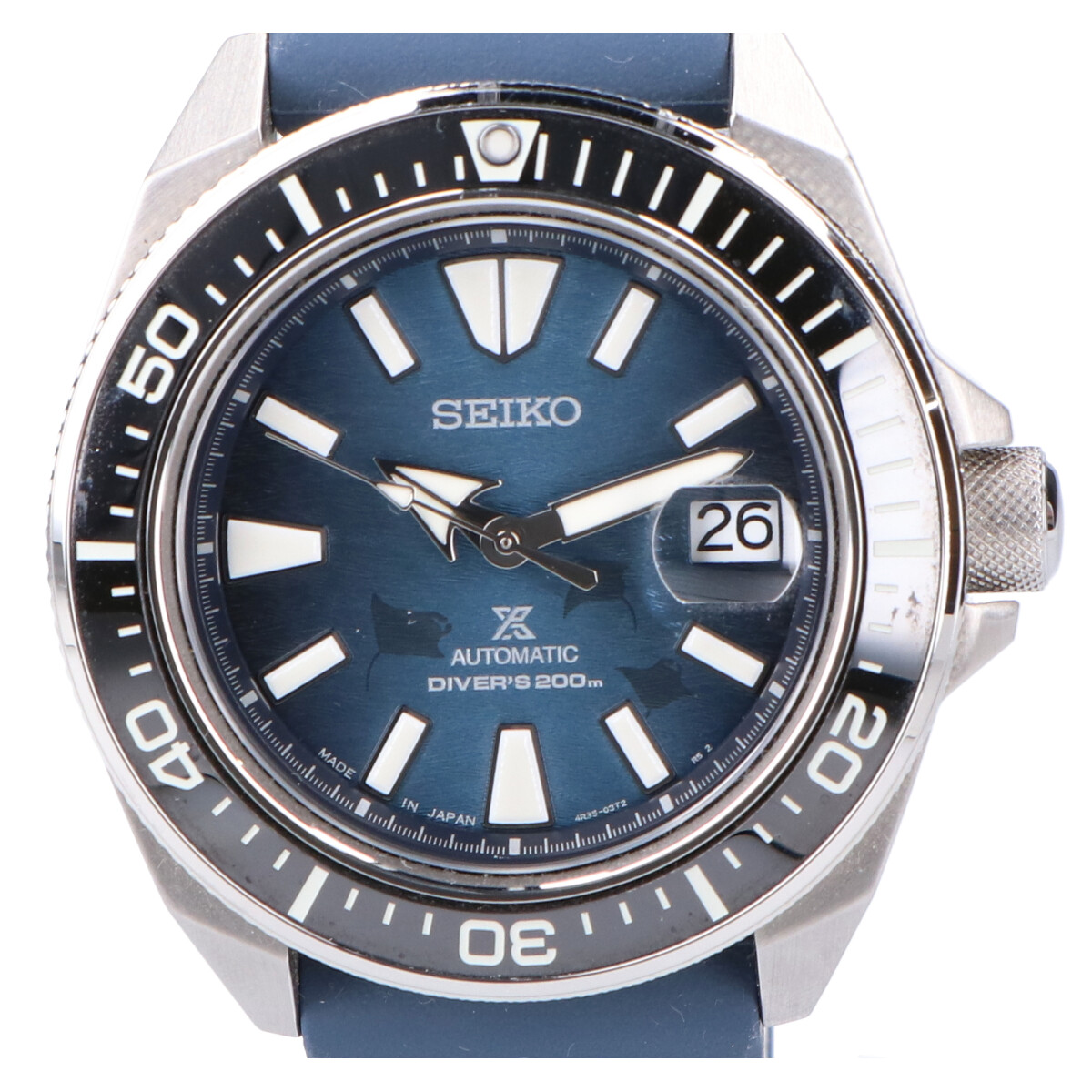 セイコーのSBDY081 Cal.4R35 PROSPEX Save the Ocean Special Edition ダイバースキューバ 手巻き付自動巻き腕時計の買取実績です。