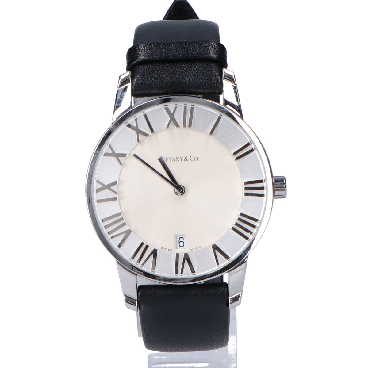 ティファニーのATLAS DOME クオーツ 革ベルト 腕時計の買取実績です。