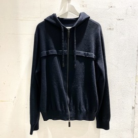 ベルルッティのネイビー ウールカシミヤ混 ジップアップニットパーカーの買取実績です。
