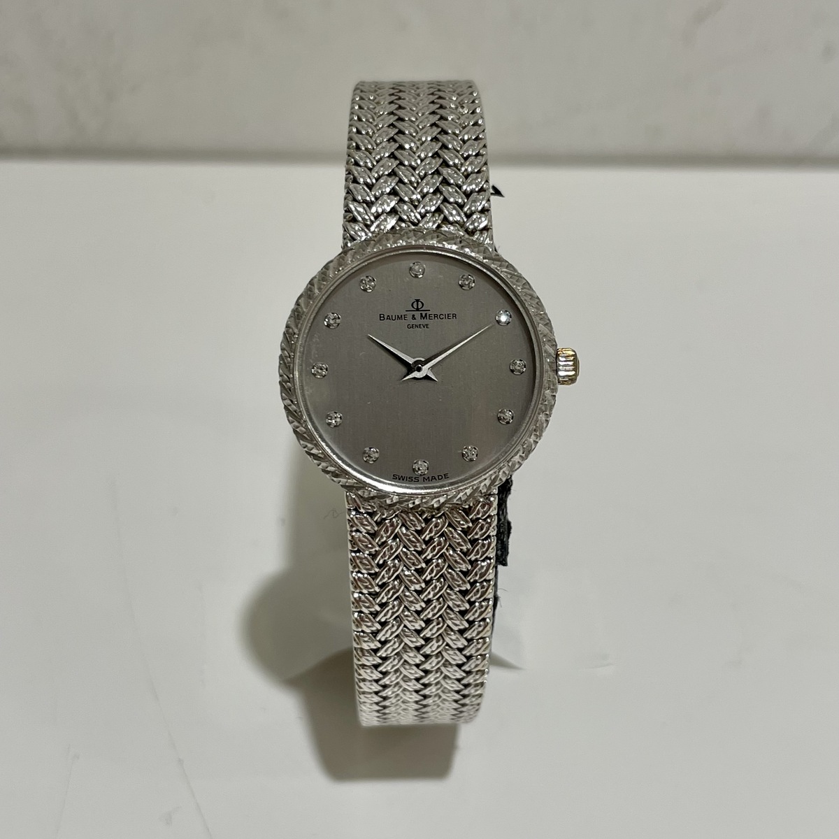 ボーム&メルシエのK18WG 16662 12Pダイヤモンド QZ時計の買取実績です。