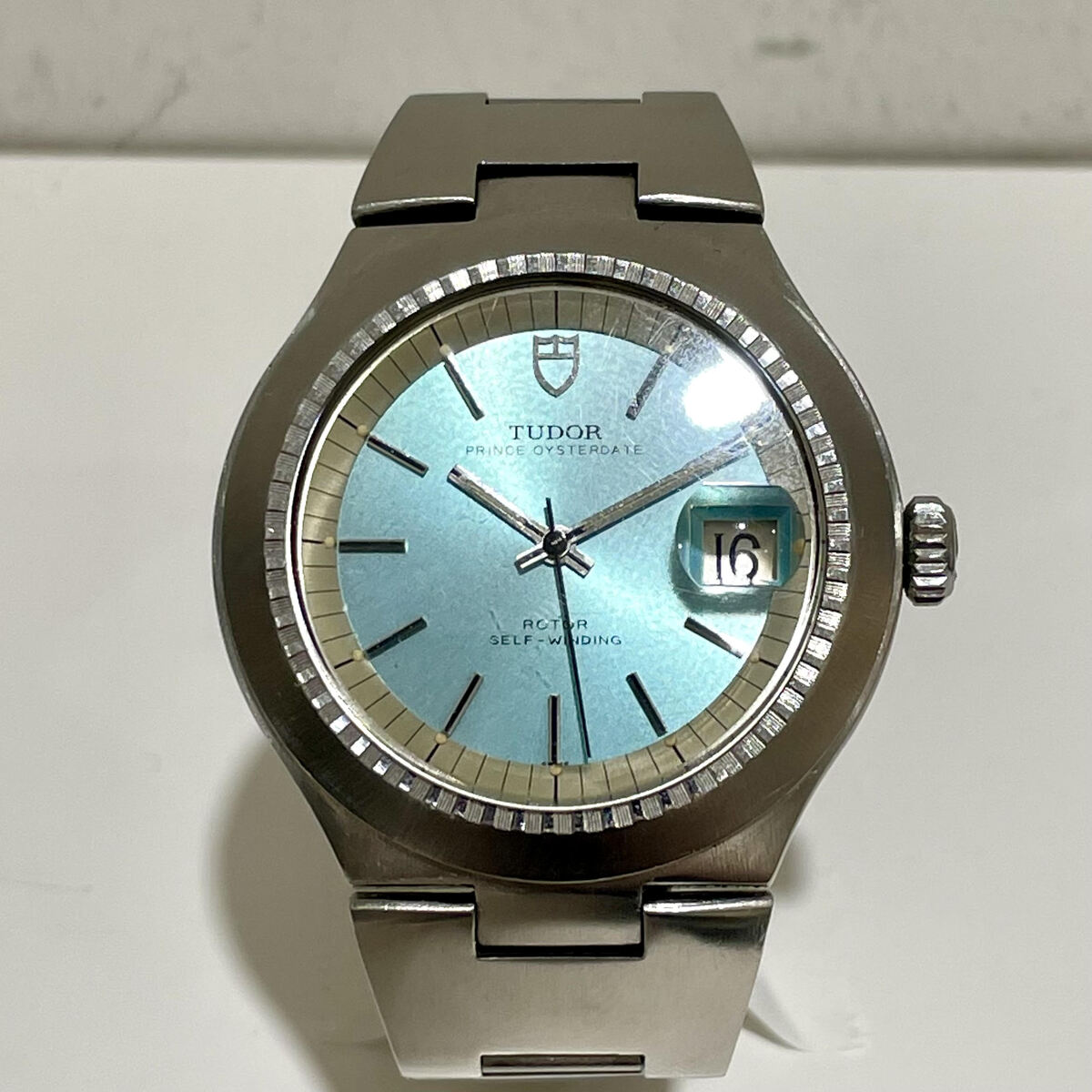 チューダー（チュードル）のS/S ブルー文字盤 9101/0 プリンスオイスターデイト 自動巻き時計の買取実績です。