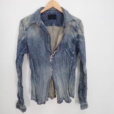 ジュンハシモトの18AW 1060000005 WRINKLE DENIM SHIRT リンクルデニムシャツを買取させていただきました。宅配買取センター状態は若干の使用感がある中古品です。