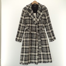 セオリー 2020年モデル　0109601　GETTY TWEED/TRENCH　ツイードラップコート　ブラック×ホワイト 買取実績です。