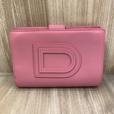 デルヴォー ピンク レザー 2つ折り財布 買取実績です。