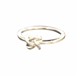 ニワカの750 0.01ct ダイヤモンド デザインリング ※イニシャル入りの買取実績です。