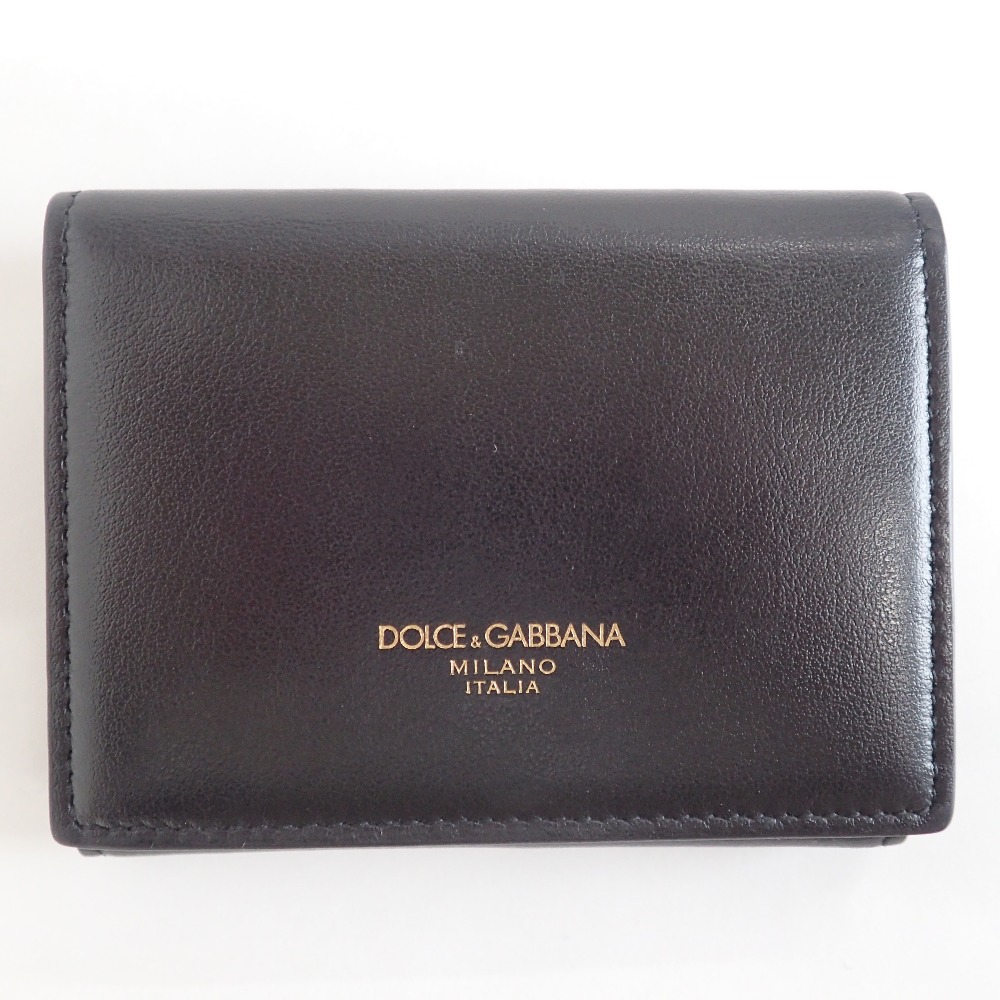 ドルチェ&ガッバーナのAZ607 BP2525　レザー三つ折り財布(小銭入れあり)　ブラックの買取実績です。