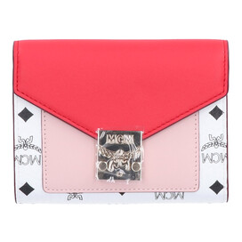 エムシーエムのMYLBSPA02　Patricia/パトリシア　レザー三つ折り財布(小銭入れあり)　レッド×ホワイトの買取実績です。