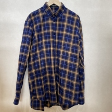 浜松入野店でバレンシアガの18SS、バックロゴプリントチェックシャツを買取りました。状態は若干の使用感のある中古品です。