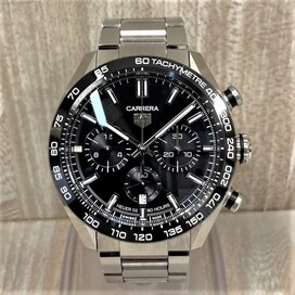 エコスタイル銀座本店で、タグホイヤーのモデル番号がCBN2A1B.BA0643のカレラキャリバー ホイヤー02 スポーツクロノグラフ腕時計を買取いたしました。