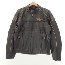 ハーレーダビッドソン RIDING GEAR　110周年アニバーサリーモデル　レザー ライダースジャケット 買取実績です。