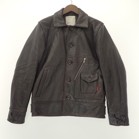ダブルタップスのダークブラウン　ROKUDENASHI 102NMDT ラムレザー ジャケットの買取実績です。