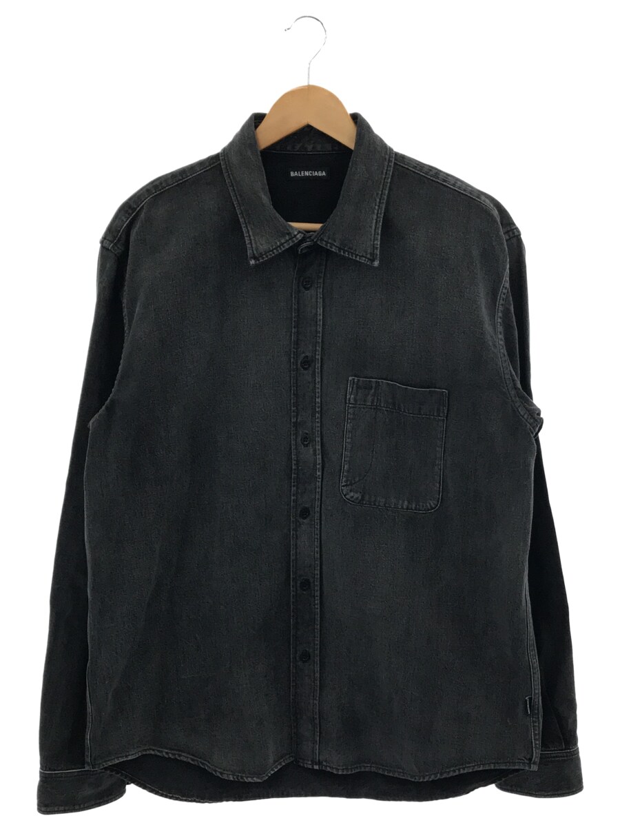 バレンシアガの正規 19年製 黒 品番571365 バックプリントデニムシャツの買取実績です。