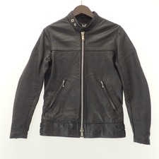 トリプルシックスのleather wear sheep skin シングルライダースジャケットを買取させていただきました。宅配買取センター状態は若干の使用感がある中古品です