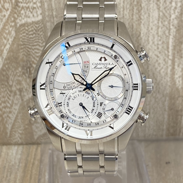 シチズンのカンパノラ AH7060-53A CAL.6762 ミニッツリピーター パーペチュアルカレンダー 腕時計の買取実績です。