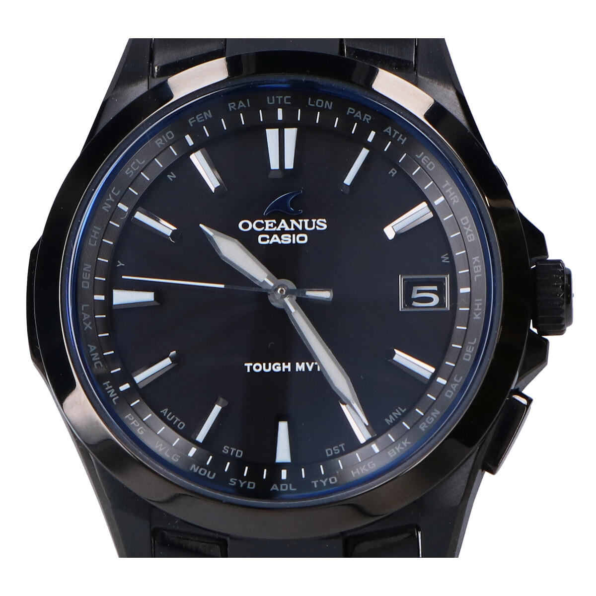 カシオのオシアナス S100B-1AJF 3hands model チタンベルト タフソーラー 時計の買取実績です。