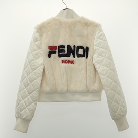 フェンディの×FILA FNE49G A3F9 F0ZNM ミンクファー切替 リバーシブルジャケットの買取実績です。