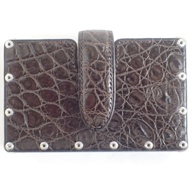 エアロコンセプトのエミージャ・クロコダイル(Emijah Crocodile) 名刺入れ/カードケース ダークブラウンの買取実績です。