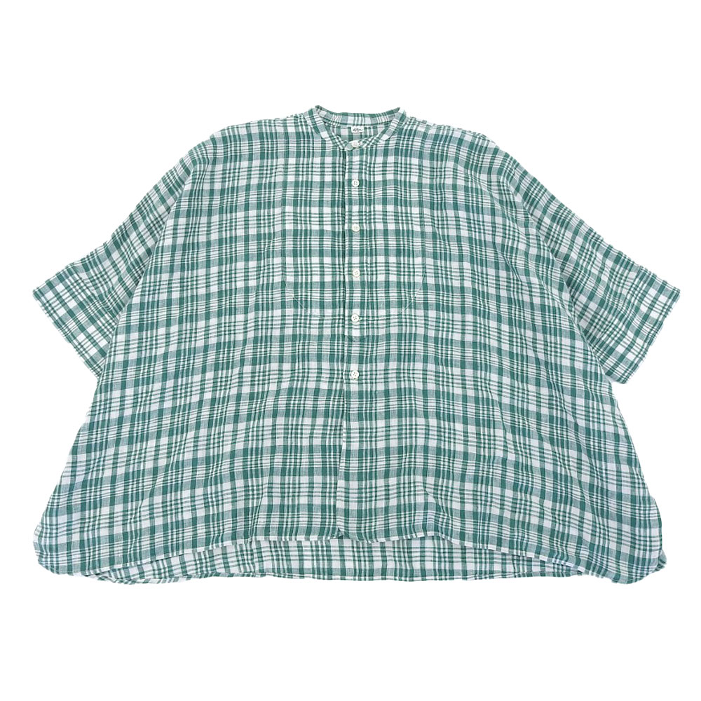 フォーティファイブアールの5043068 グリーン インドリネン平のビックシャツの買取実績です。