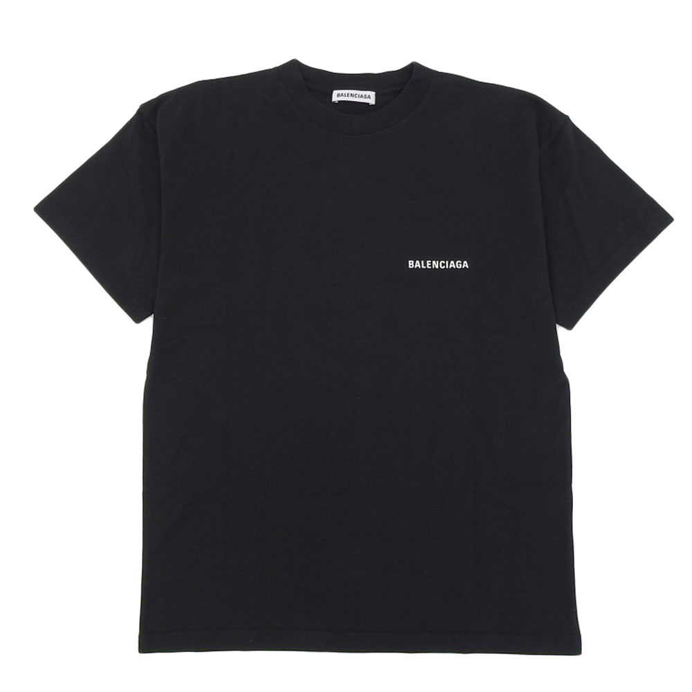 バレンシアガのブラック 2020年製 612965 バックプリント ミディアムフィットTシャツの買取実績です。