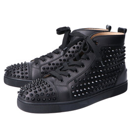 クリスチャンルブタンの1101083 LOUIS FLAT CALF/SPIKES スタッズ ハイカットスニーカー メンズの買取実績です。