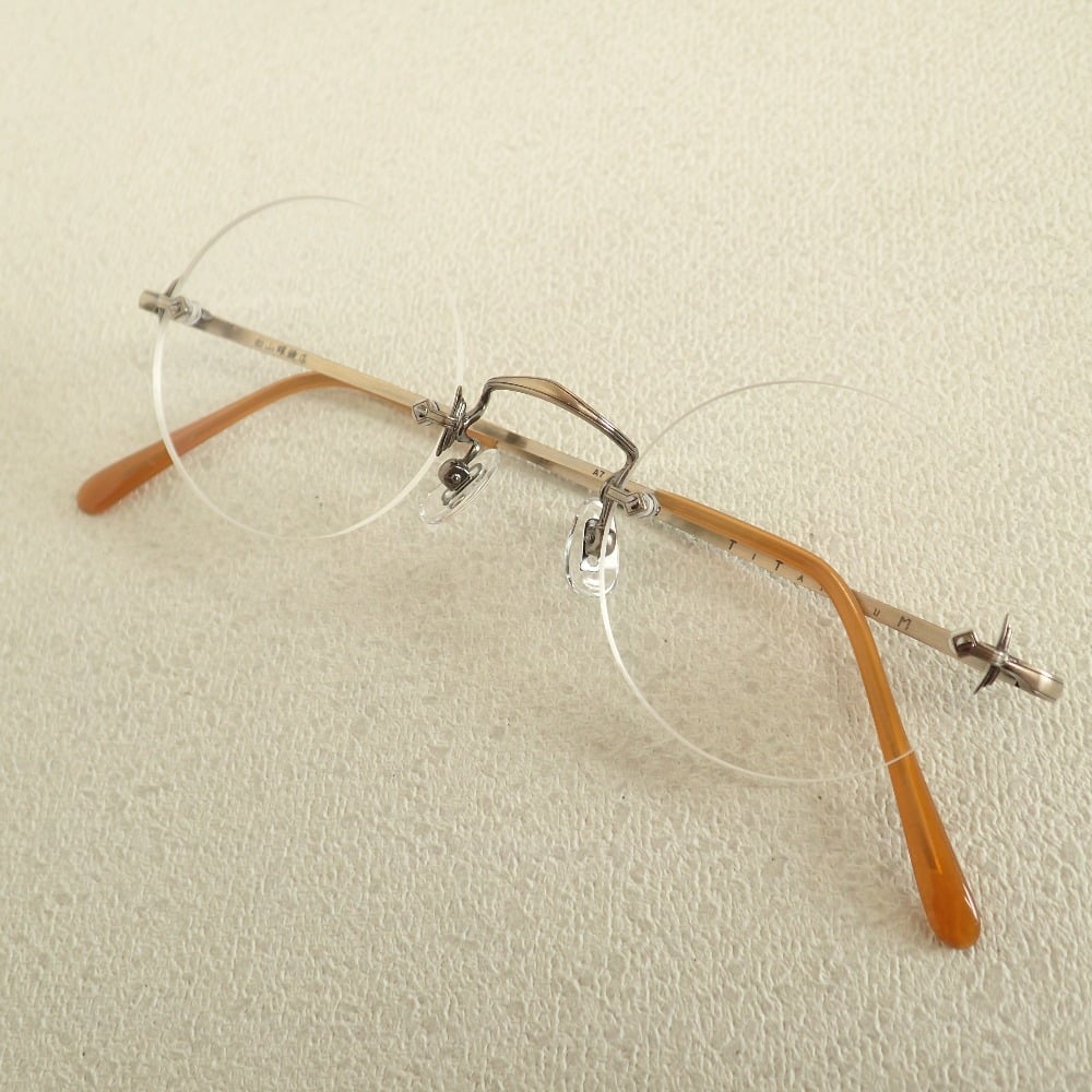 白山眼鏡のツーポイント×リムレスフレーム メガネ/眼鏡 ※度入りレン※の買取実績です。