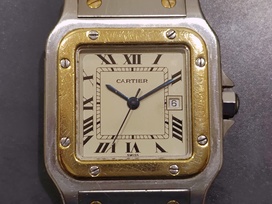 エコスタイル新宿店で、カルティエの人気時計からW20057C4のサントスガルベSMを買取しました。