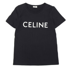 セリーヌ クルーネック ロゴプリント半袖Tシャツ ブラック 2X314916G.01OB 買取実績です。
