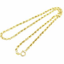 金 K18 ツイスト×メッシュ チェーンネックレス 買取実績です。