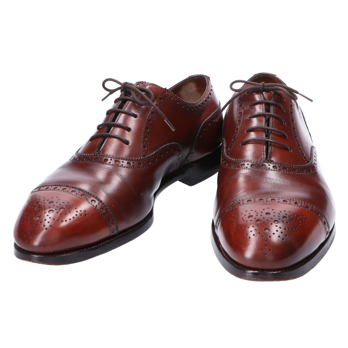 エドワードグリーンのCADOGAN/カドガン 202ラスト レザーパンチドキャップトゥシューズ/革靴の買取実績です。