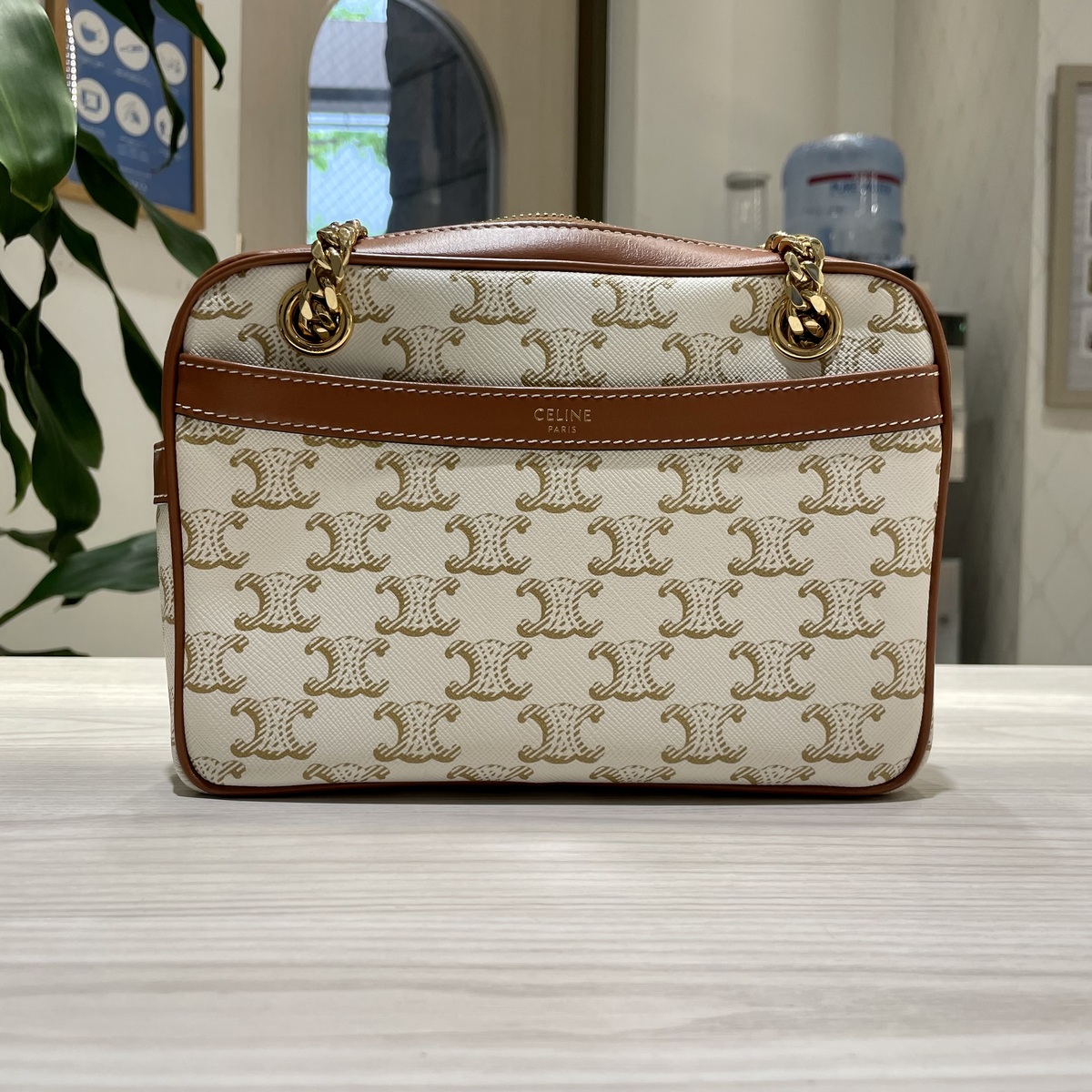 SALE/89%OFF】 CELINE ミニバニティー トリオンフキャンバス