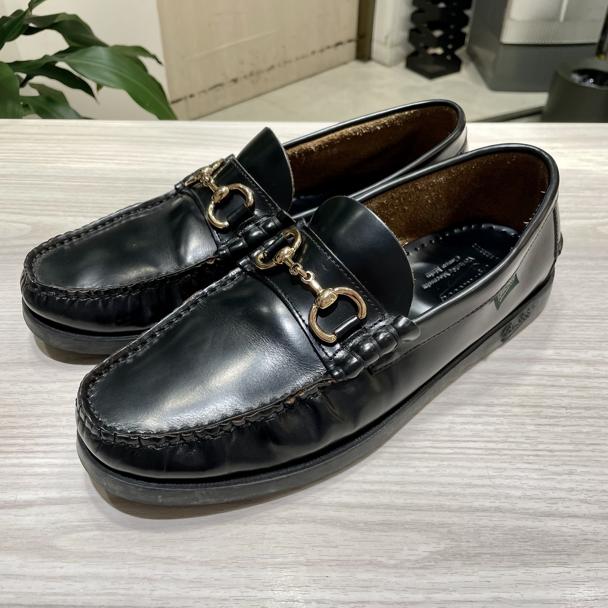 渋谷店で、パラブーツのビット付きデッキシューズを買取ました。 買取 