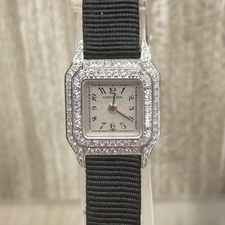 カルティエの18K WF3173F3 ミニパンテール 二重ダイヤベゼルクオーツ腕時計の買取実績です。