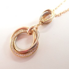 カルティエ B7058500 TRINITY NECKLACE トゥ フォー トリニティ ダイヤモンド 3カラーゴールドネックレス 買取実績です。