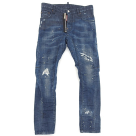 ディースクエアードのS71LB0511 18AW TidyBikerJeans ペイント加工 クラッシュデニムパンツの買取実績です。