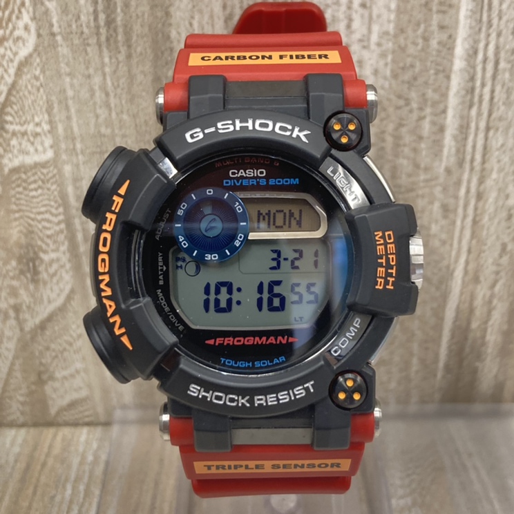 ジーショックのGWF-D1000ARR-1JR FROGMAN×南極調査ROVコラボレーションモデル マルチバンド6タフソーラー電波腕時計の買取実績です。