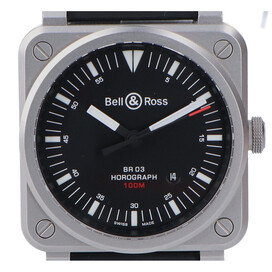 ベル&ロスのBR0392‐HOR‐BLC HOROGRAPH ラバーベルト 自動巻き時計の買取実績です。