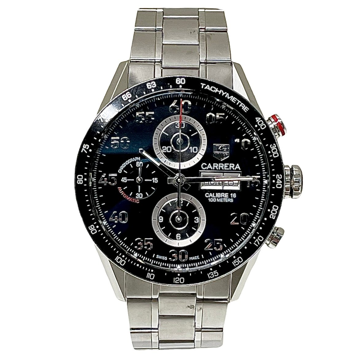 タグホイヤーのCV2A10.BA0796 カレラ タキメーター クロノデイデイト SS/AT 腕時計の買取実績です。