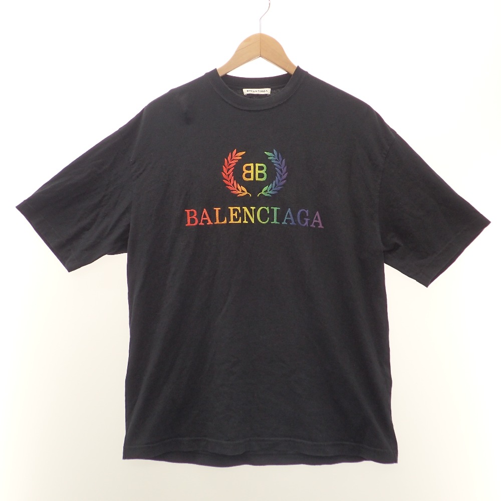 バレンシアガの570813 TEV53 レインボーBB 刺繍Tシャツ メンズの買取実績です。