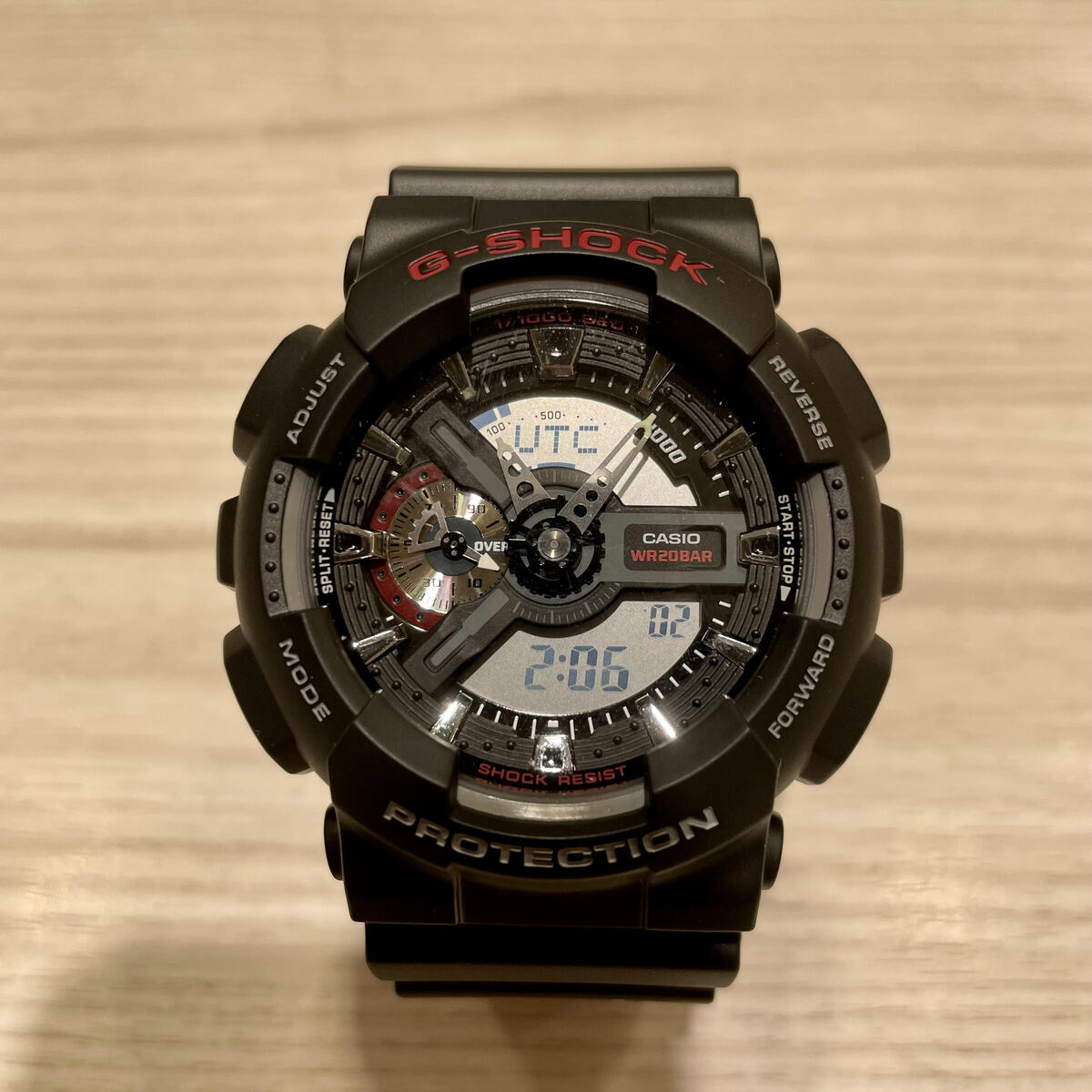ジーショックのブラック JRAコラボレーション アーモンドアイモデル GA-110 デジタル 腕時計 100本限定の買取実績です。