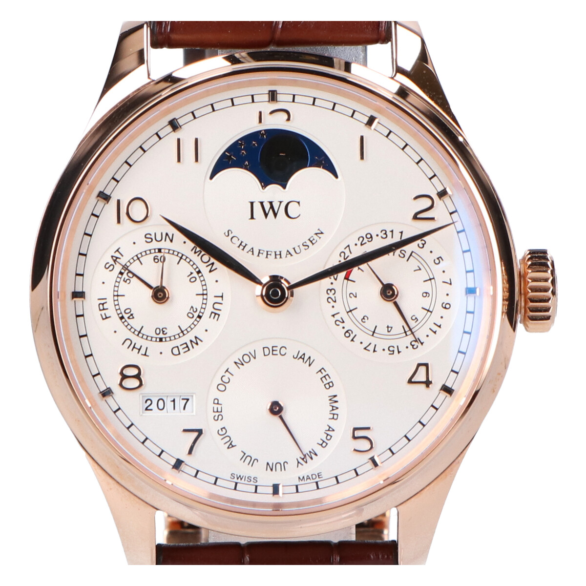 インターナショナルウォッチカンパニーのIW503302 18K ポルトギーゼパーペチュアルカレンダー 自動巻き 腕時計の買取実績です。