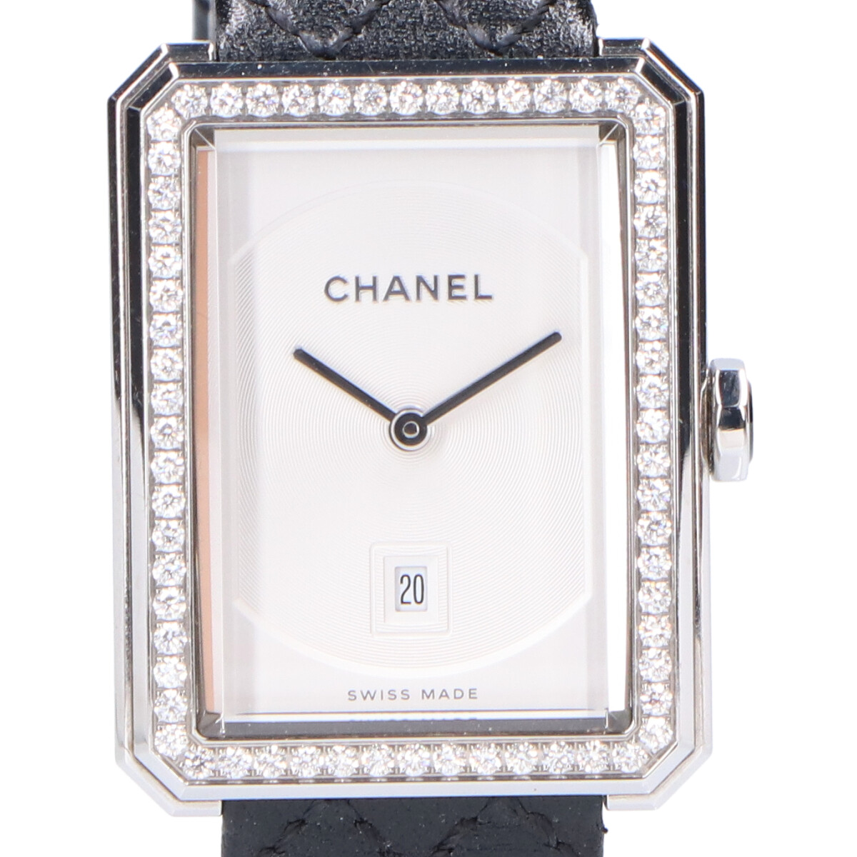シャネルのH6402  ボーイフレンド ミディアムモデル キルティング ベルト クオーツ時計の買取実績です。