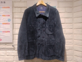ポータークラシックの14AW インディゴ ゴートスエードレザー ダブルブレストジャケットの買取実績です。